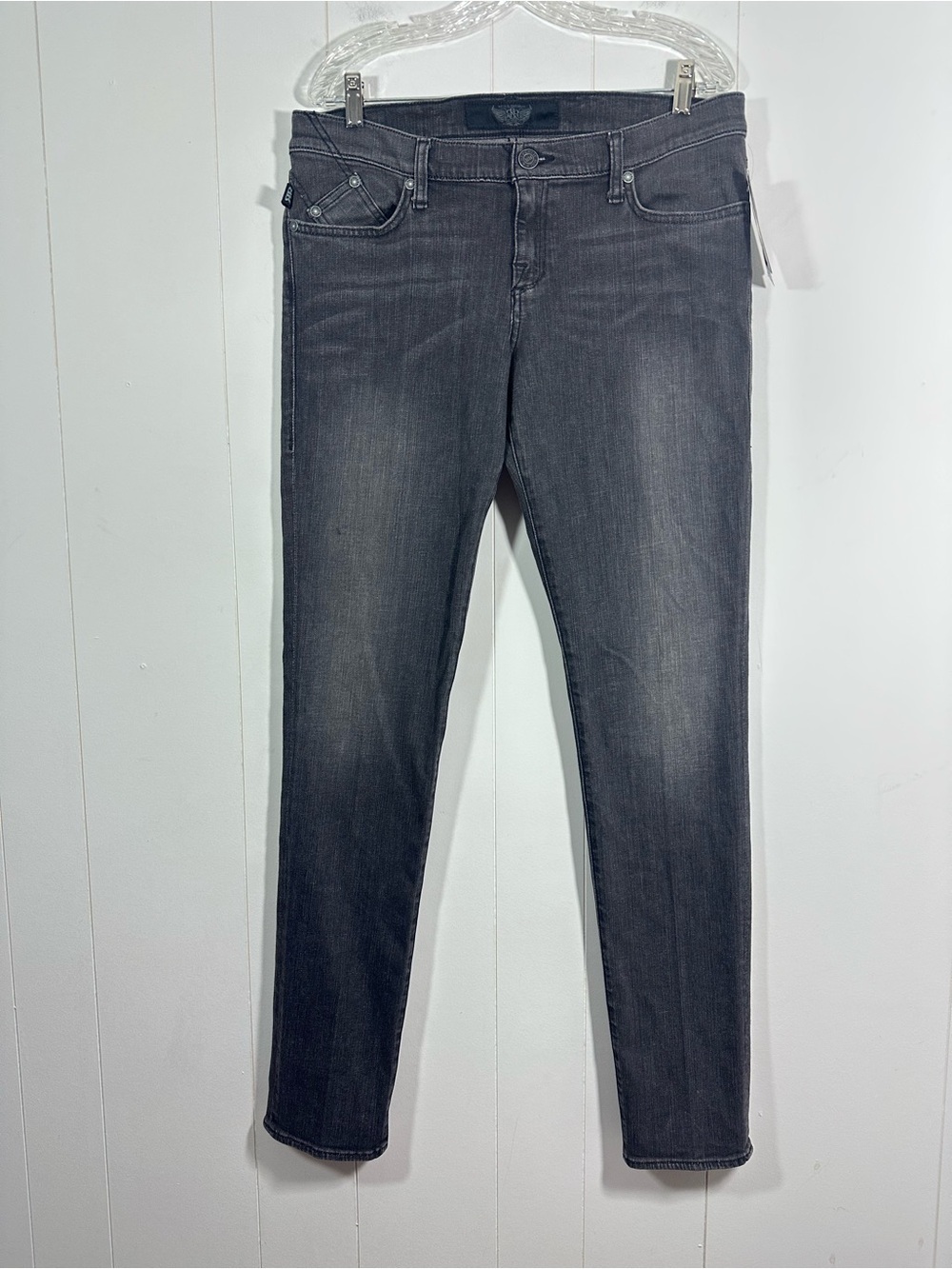 NEW Rock & Republic Berlin Skinny Jeans Sz 32 Womens Dark Wash Low Rise Stretch